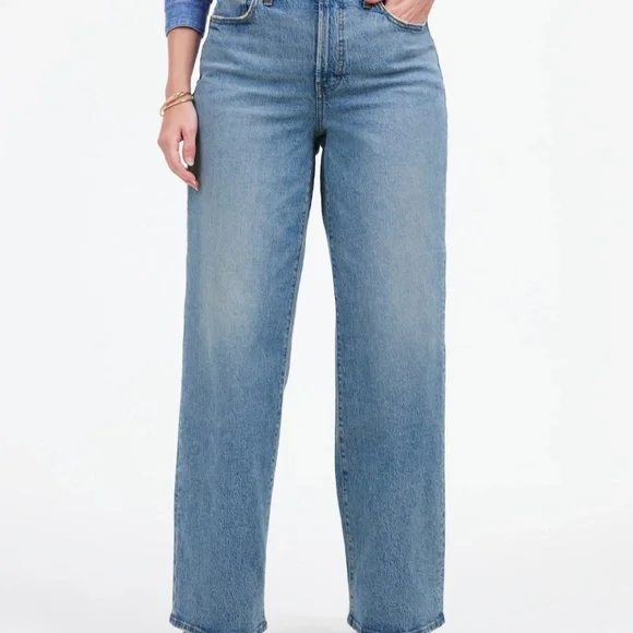 Madewell high-waisted wide leg jeans - Picture 1 of 7